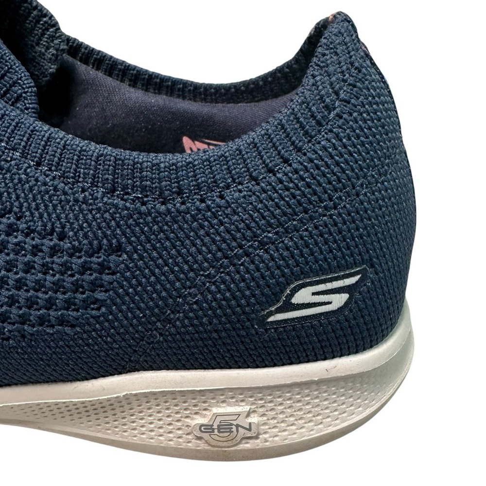 Skechers Go Step Lite Slip-on Stretch Casual Sneakers Navy 136112 5Gen Women's 7 - Picture 8 of 12